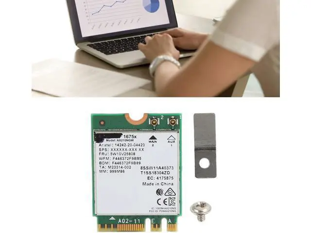 Alt view image 4 of 7 - Wireless Card, Supports Wi Fi 6e Three Frequencies, PCB Circuitry Module Board for Windows 10 11, Linux, Chrome OS