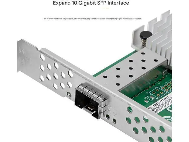 Alt view image 4 of 7 - 10Gbps Fiber Networking Card to SFP+ 82599 Chip Single Port 10GbE Fiber Module Networking Card for Desktop
