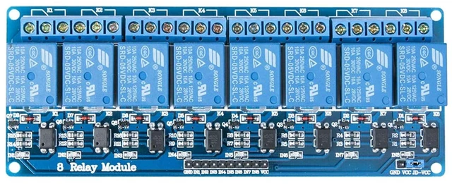 Alt view image 6 of 7 - 120pcs Multicolored Dupont Wire & 8 Channel DC 5V Relay Module