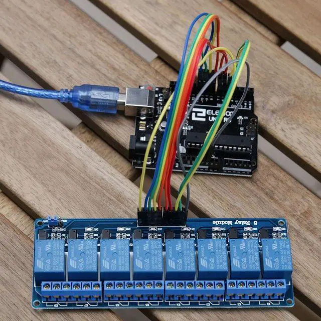 Alt view image 7 of 7 - ELEGOO 8 Channel Relay Module with Sensor Kit Bundle for STEM Projects