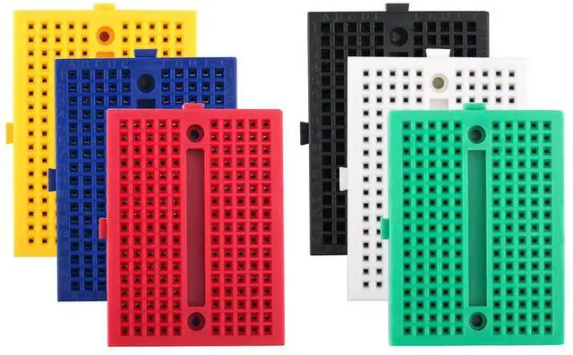 Alt view image 3 of 7 - ELEGOO Mini Breadboard Kit 6-Pack, 170-Point Solderless Prototype Boards