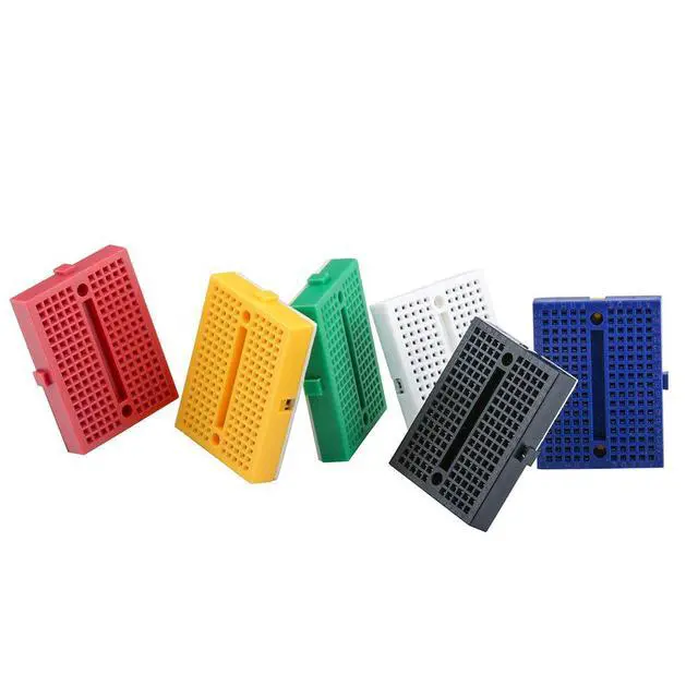 Alt view image 6 of 7 - ELEGOO Mini Breadboard Kit 6-Pack, 170-Point Solderless Prototype Boards