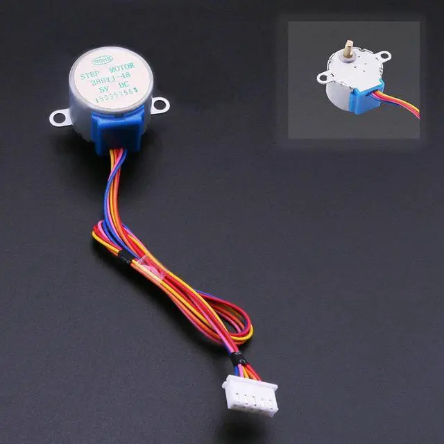 Alt view image 3 of 5 - ELEGOO 5 Sets 28BYJ-48 ULN2003 5V Stepper Motor with ULN2003 Driver Board