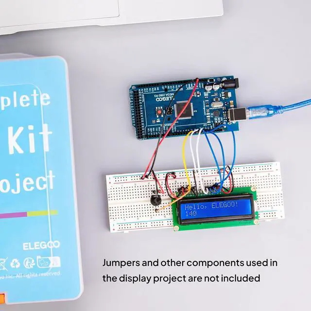 Alt view image 6 of 7 - ELEGOO UNO R4 WiFi Starter Kit and 4PC Breadboard Kit Bundle for STEM