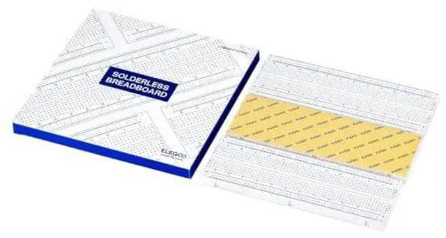 Alt view image 2 of 5 - ELEGOO 3pcs Breadboard 830 Point Solderless Prototype PCB Board Kit (Pack of 2)