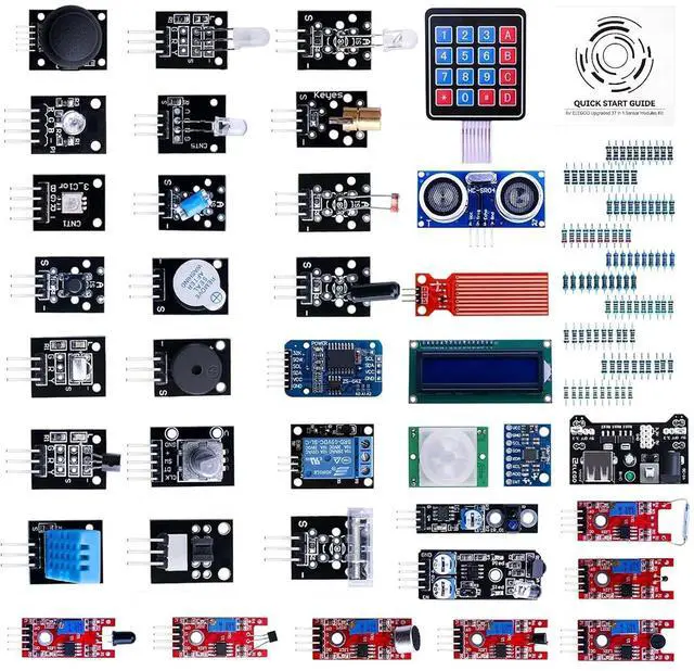 Alt view image 6 of 7 - ELEGOO 4 Channel Relay Module with Sensor Kit Bundle for STEM Projects