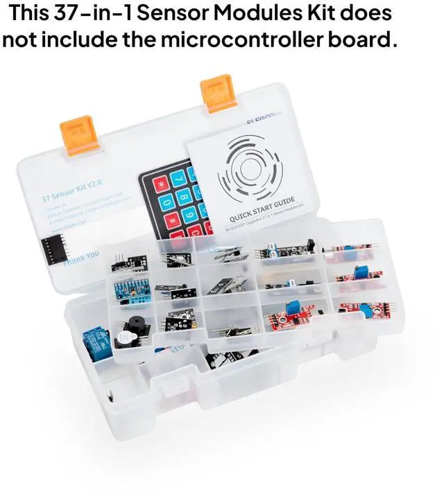 Alt view image 2 of 7 - ELEGOO 4 Channel Relay Module with Sensor Kit Bundle for STEM Projects
