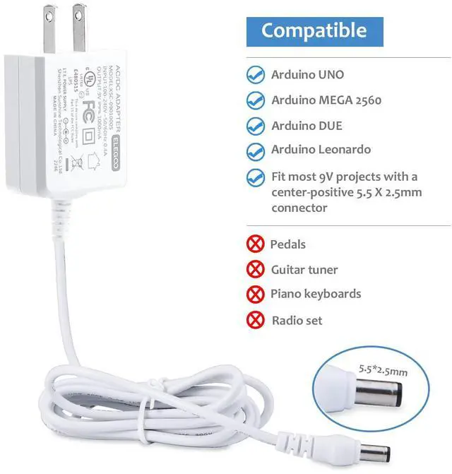 Alt view image 6 of 7 - ELEGOO 9V 1A Power Adapter and UNO R3 Complete Kit STEM Project Bundle