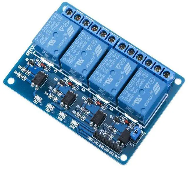 Alt view image 2 of 7 - ELEGOO 4-Channel Relay Module and UNO R3 Board, for Automation, Switching Experiments, Control Projects and Electronics Labs