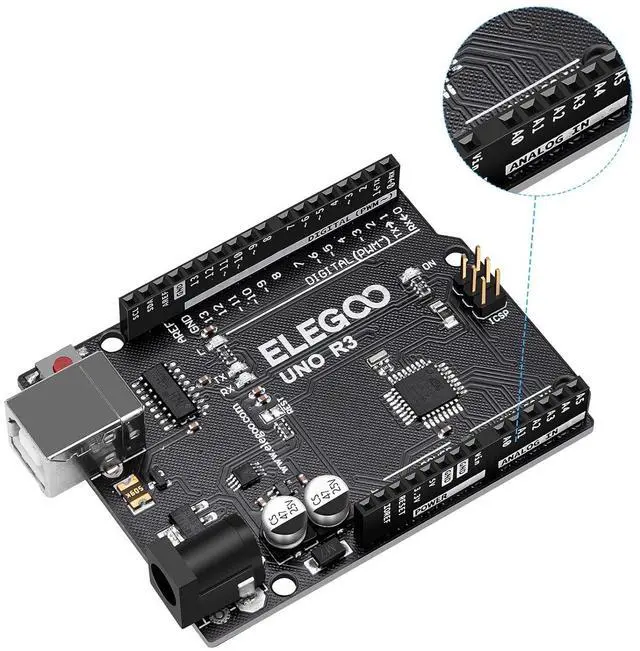 Alt view image 3 of 7 - ELEGOO UNO R3 Controller Board and 235-Piece Parts Kit Bundle for STEM