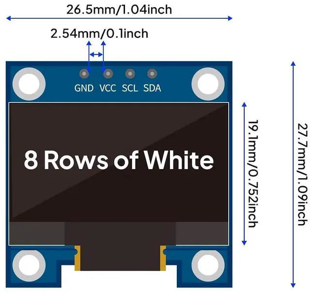Alt view image 2 of 7 - ELEGOO 3PCS OLED Modules and Electronic Fun Kit, for Visual Interfaces, Sensor Readouts, IoT Dashboards and DIY Coding Projects