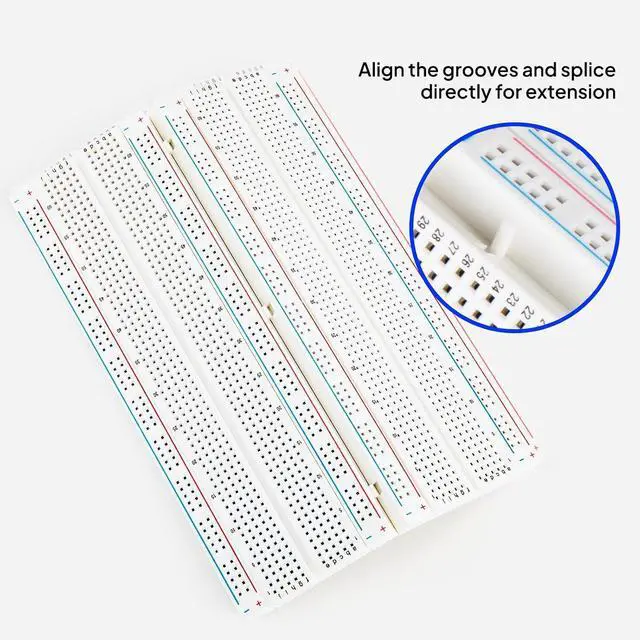 Alt view image 7 of 7 - ELEGOO UNO R3 CH340C Board and 3PCS 830-Point Boards, for Breadboard Circuits, Prototyping, STEM Labs and Electronics Practice