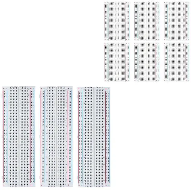 Main image of ELEGOO 6PCS 400-Point Boards and 3PCS 830-Point Boards Bundle, for Breadboard Circuits, Prototyping, STEM Labs and Electronics Practice