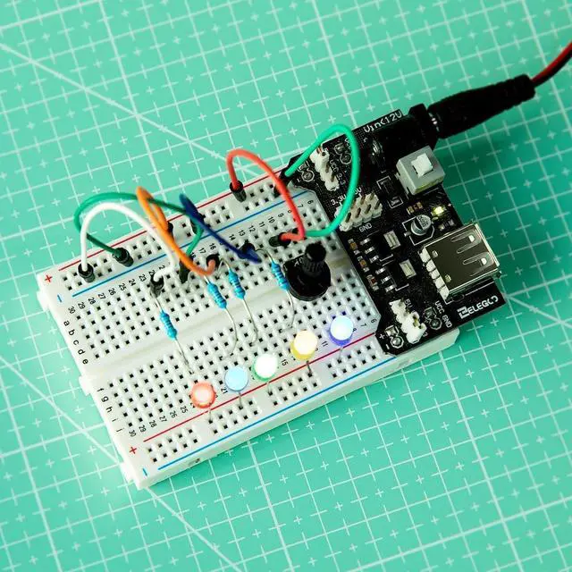 Alt view image 5 of 7 - ELEGOO 6PCS 400-Point Boards and 3PCS 830-Point Boards Bundle, for Breadboard Circuits, Prototyping, STEM Labs and Electronics Practice