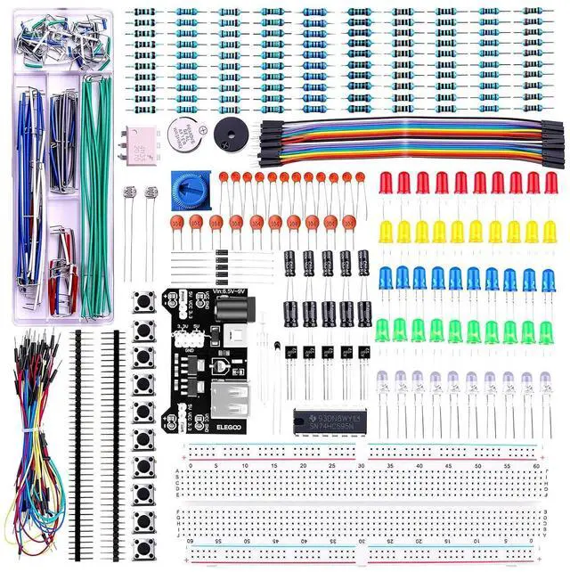 Alt view image 2 of 7 - ELEGOO PCB Prototype Board Kit with Fun Kit Electronics Project Bundle