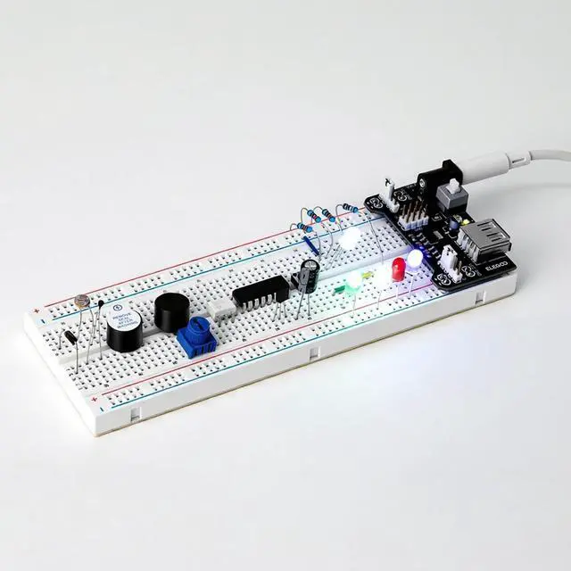 Alt view image 4 of 7 - ELEGOO PCB Prototype Board Kit with Fun Kit Electronics Project Bundle