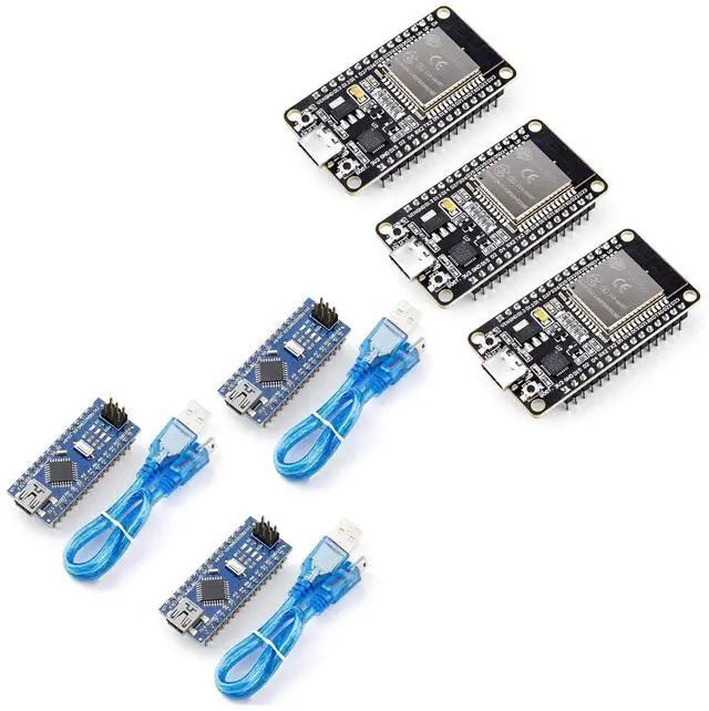 Main image of ELEGOO Nano Board with ESP-32 USB-C Boards Electronics Project Bundle