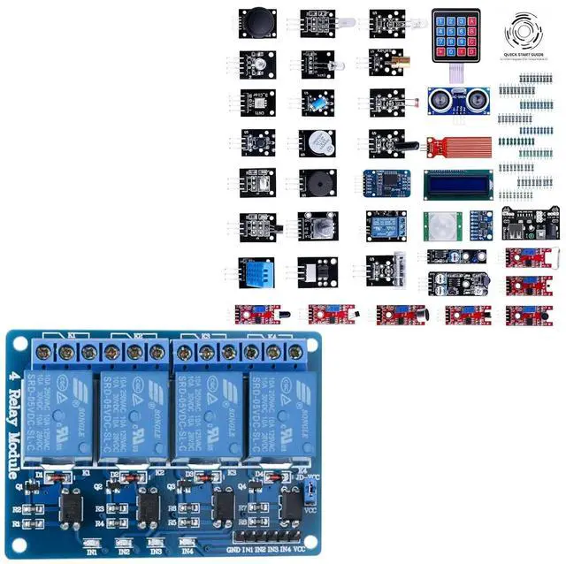 Main image of ELEGOO 4 Channel Relay Module with Sensor Kit Bundle for STEM Projects