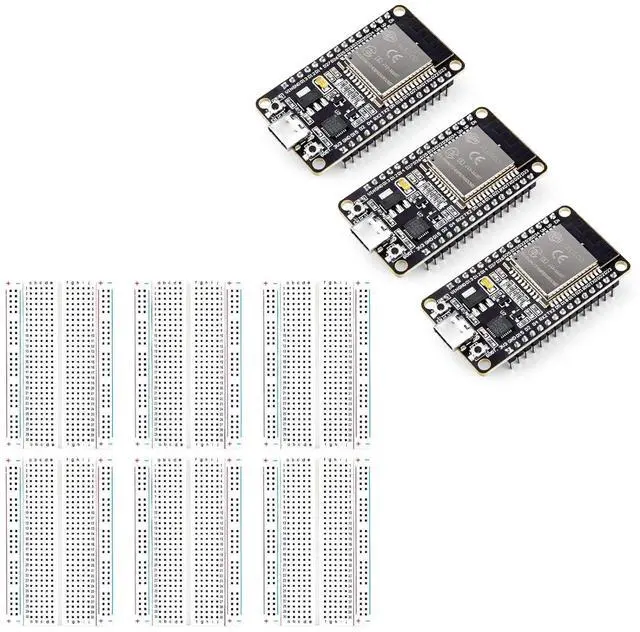 Main image of ELEGOO 6pcs 400-Point Breadboards and ESP32 Boards STEM Project Bundle