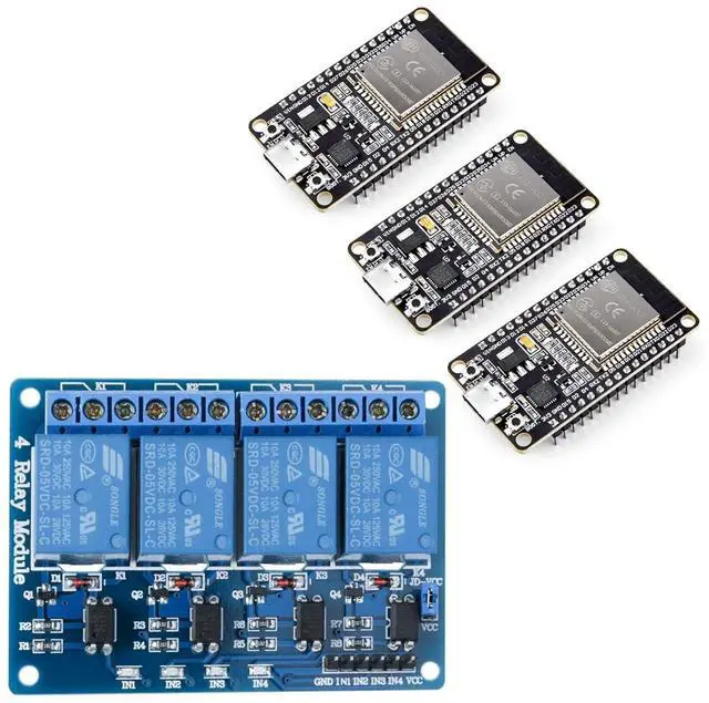 Main image of ELEGOO 4 Channel Relay Module and ESP32 Boards Project Bundle for STEM