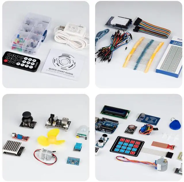 Alt view image 5 of 7 - ELEGOO 400-Point Breadboard Kit and UNO R3 Kit Project Bundle for STEM