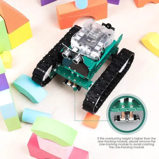 Alt view image 2 of 7 - ELEGOO OwlBot V2 Robot Kit and Resistor Kit Electronics Project Bundle