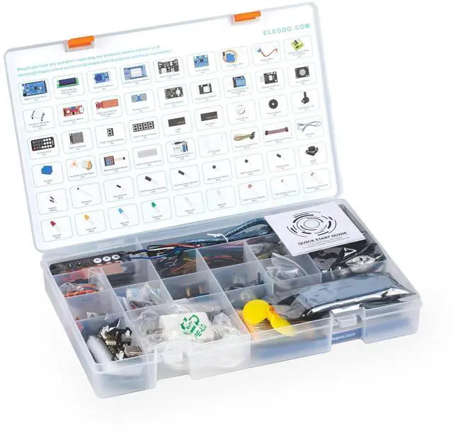 Alt view image 2 of 7 - ELEGOO MEGA R3 Starter Kit with ESP32 Screens Bundle for STEM Projects