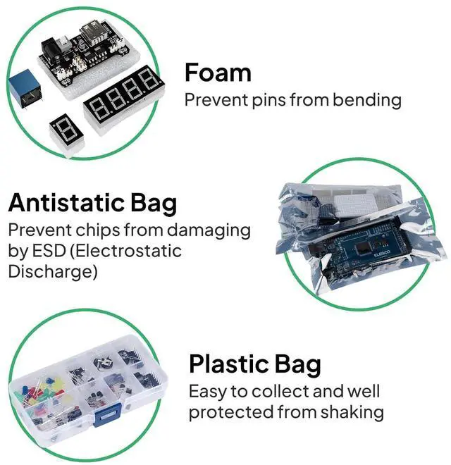 Alt view image 3 of 7 - ELEGOO MEGA R3 Starter Kit with ESP32 Screens Bundle for STEM Projects
