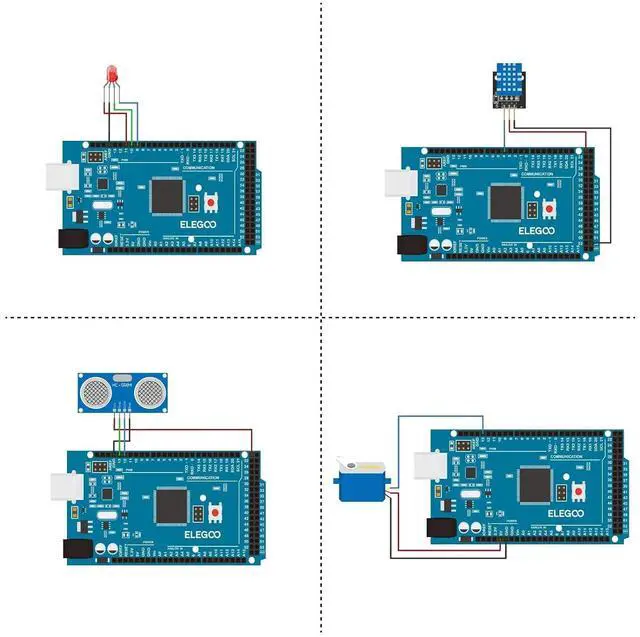 Alt view image 4 of 7 - ELEGOO MEGA R3 Starter Kit with ESP32 Screens Bundle for STEM Projects