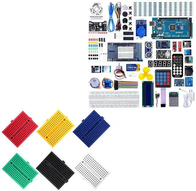 Main image of ELEGOO Mini Breadboard Kit and MEGA R3 Starter Kit STEM Project Bundle