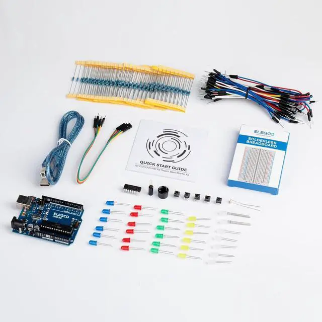 Alt view image 2 of 7 - ELEGOO 830-Point Breadboard Kit with UNO Basic Kit STEM Project Bundle