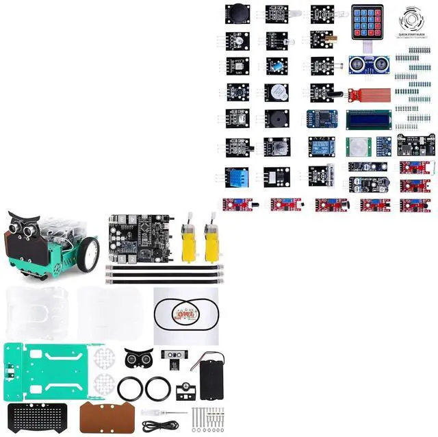Main image of ELEGOO Owl Smart Robot Car Kit and 37-in-1 Sensor Module Kit Bundle