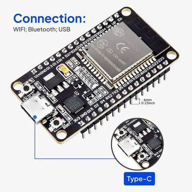 Alt view image 7 of 7 - ELEGOO ESP-32 Starter Kit and 5PCS Ultrasonic Sensor Kit Bundle for STEM