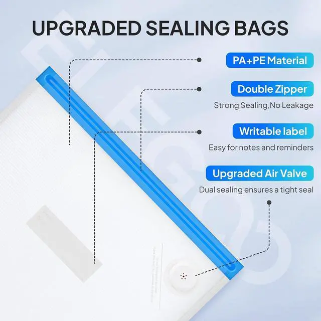 Alt view image 3 of 6 - ELEGOO 10pcs Filament Storage Bags with 2pcs Sealing Clips