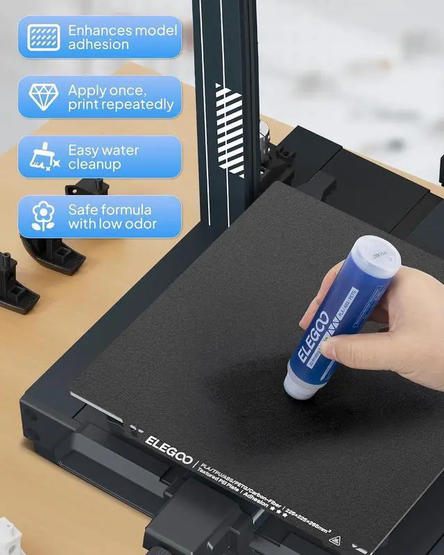 Alt view image 2 of 7 - ELEGOO 3D Printer Adhesive Glue (2 x 60mL)