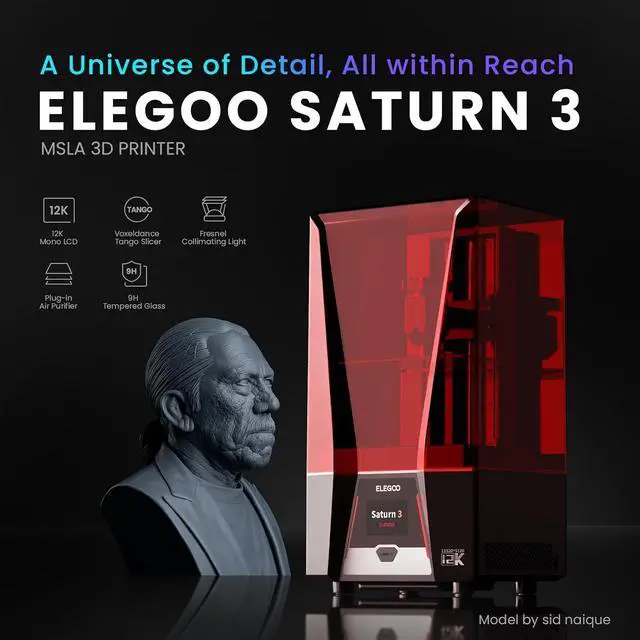 Alt view image 2 of 7 - ELEGOO Saturn 3 MSLA 12K 3D Printer