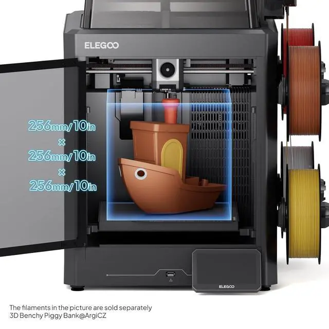 Alt view image 7 of 7 - ELEGOO Centauri Carbon 2 Combo 3D Printer, Multicolor Printing