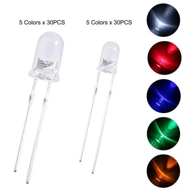 Alt view image 3 of 7 - ELEGOO 350pcs LED Kit with UNO R4 WiFi Kit Electronics Project Bundle