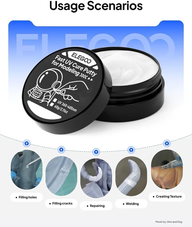 Alt view image 3 of 6 - ELEGOO UV Putty for Modeling
