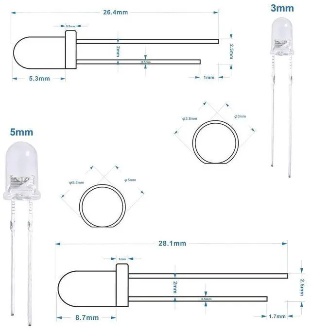 Alt view image 5 of 7 - ELEGOO 350pcs LED Kit with UNO R4 WiFi Kit Electronics Project Bundle