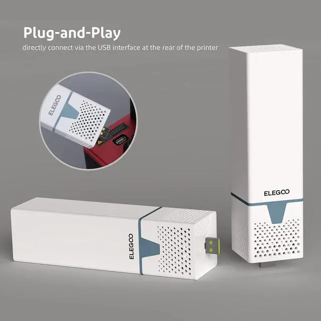 Alt view image 2 of 5 - ELEGOO 2PCS USB Purifier with Built-in Activated Carbon