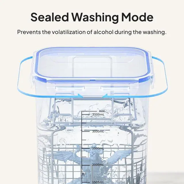 Alt view image 7 of 7 - ELEGOO Mercury Plus 2.0 Wash and Cure Station V2 for Mars Photon S Photon Mono LCD SLA DLP 3D Printer Models