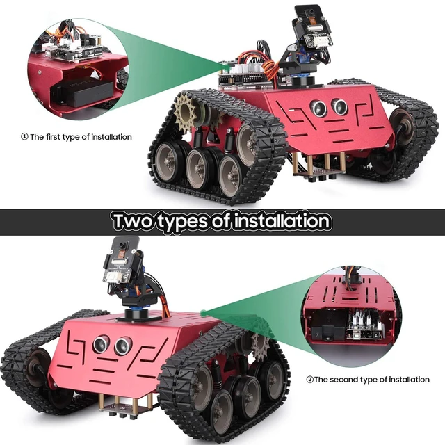 Alt view image 6 of 7 - ELEGOO Conqueror Robot Tank Kit and 33-in-1 Electric Screwdriver Set