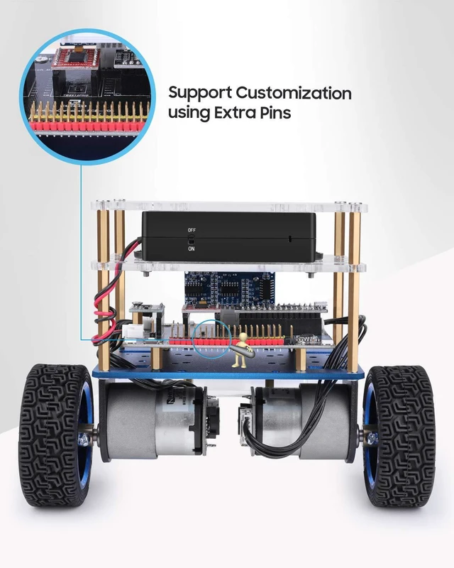 Alt view image 3 of 7 - ELEGOO Tumbller Self-Balancing Robot & UNO R4 WiFi Super Starter Kit Bundle