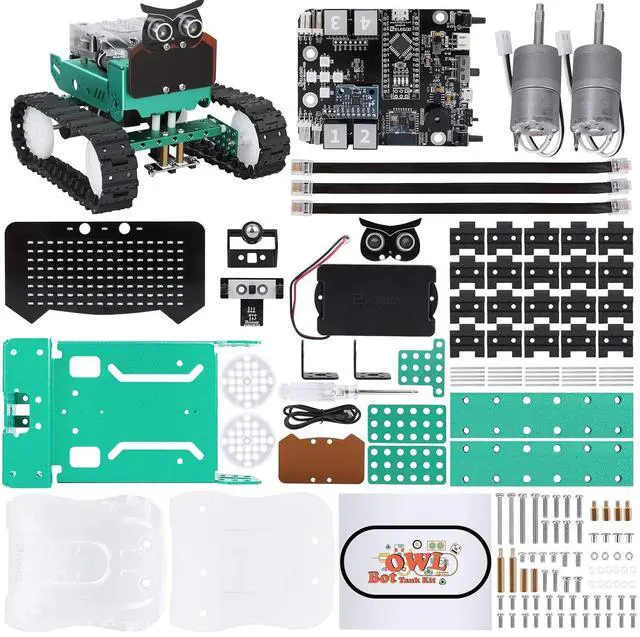 Alt view image 6 of 7 - ELEGOO UNO R3 Project Smart Robot Car Kit V4 & ELEGOO Owl Smart Robotic Car Kit V2.0