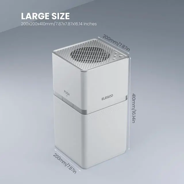 Alt view image 6 of 7 - ELEGOO MARSMATE Air Purifier, Remove Up to 95% TVOC, Compatible with Saturn 8k, Saturn 2, Saturn 3, Saturn 3 Ultra, Mars 4 DLP, Mars 4 MAX, Jupiter, Jupiter SE, Saturn 4, Saturn 4 Ultra 3D Printers
