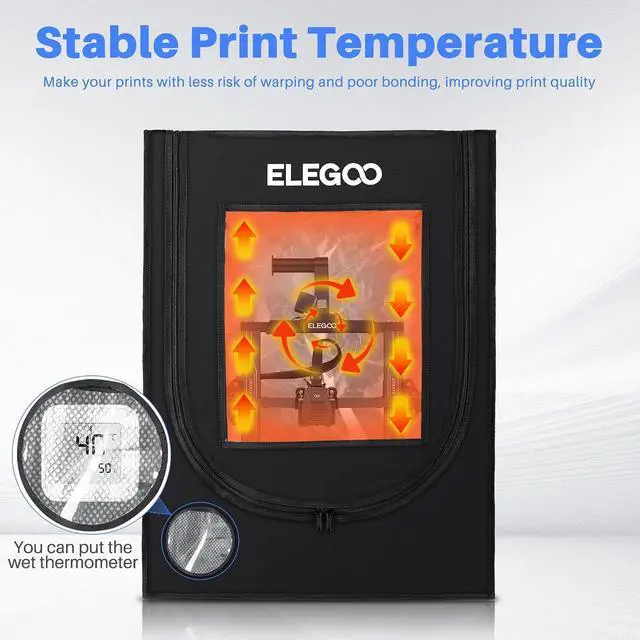 Alt view image 2 of 7 - ELEGOO 3D Printer Enclosure, Fireproof & Dustproof 3D Printer Cover