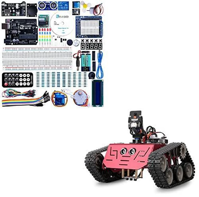 Main image of ELEGOO UNO Project Super Starter Kit & ELEGOO Conqueror Robot Tank