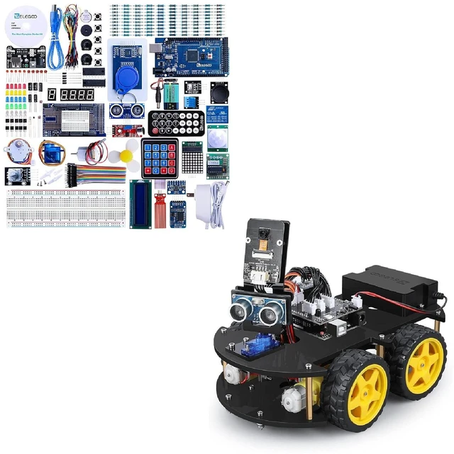 Main image of ELEGOO Mega R3 Project The Most Complete Ultimate Starter Kit & ELEGOO UNO R3 Project Smart Robot Car Kit V4