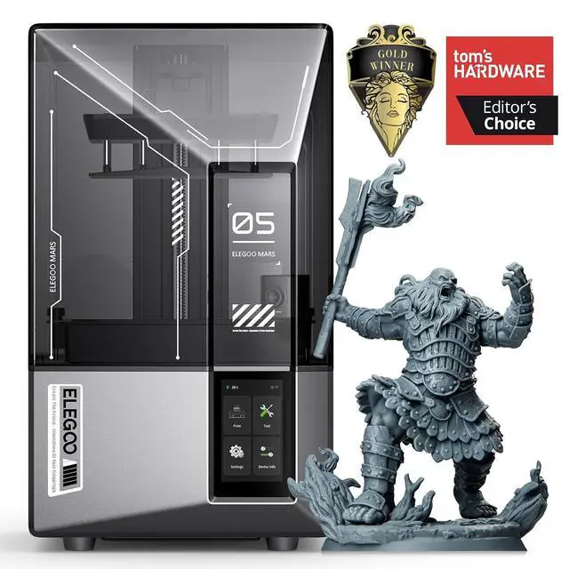 Alt view image 2 of 7 - ELEGOO Mars 5 Ultra MSLA 3D Printer and ELEGOO Mercury Plus V3.0 Wash and Cure Station